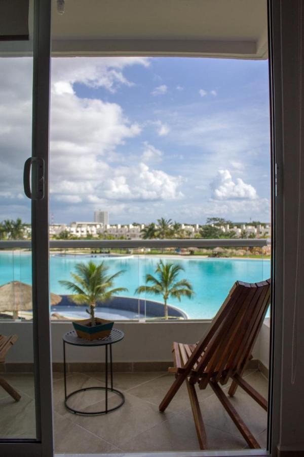 Departamento En Cancun Con 7 Albercas Tipo Playa Y Laguna Экстерьер фото